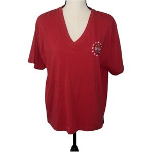 Vintage Coca Cola Short Sleeve Graphic Logo Shirt Size Large